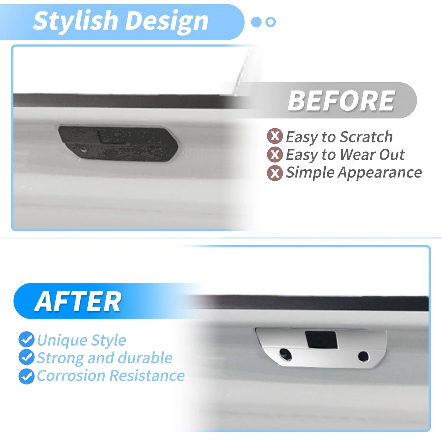Tailgate Handle Cover for Chevy Silverado 1500 & GMC Sierra 1500 (2019 - 2024)