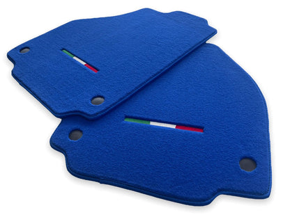 AutoWin Blue Floor Mats for Ferrari F8 Spider (2019-2023)