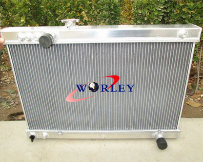 Aluminum Radiator + Fans for Toyota Supra Mark 3 MA70 MA71 3.0L (86-93)