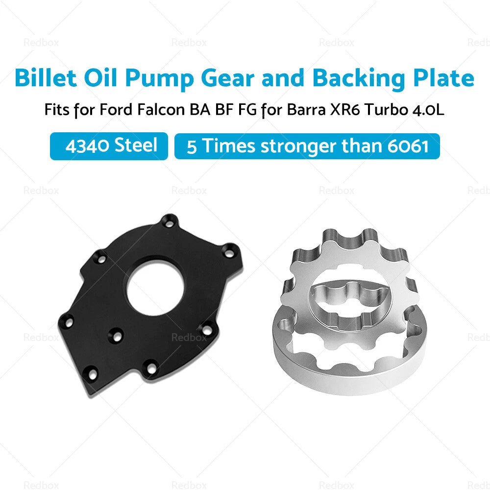 Billet Oil Pump Gears & Backing Plate for Falcon BA BF FG XR6 Turbo (2002-2014)