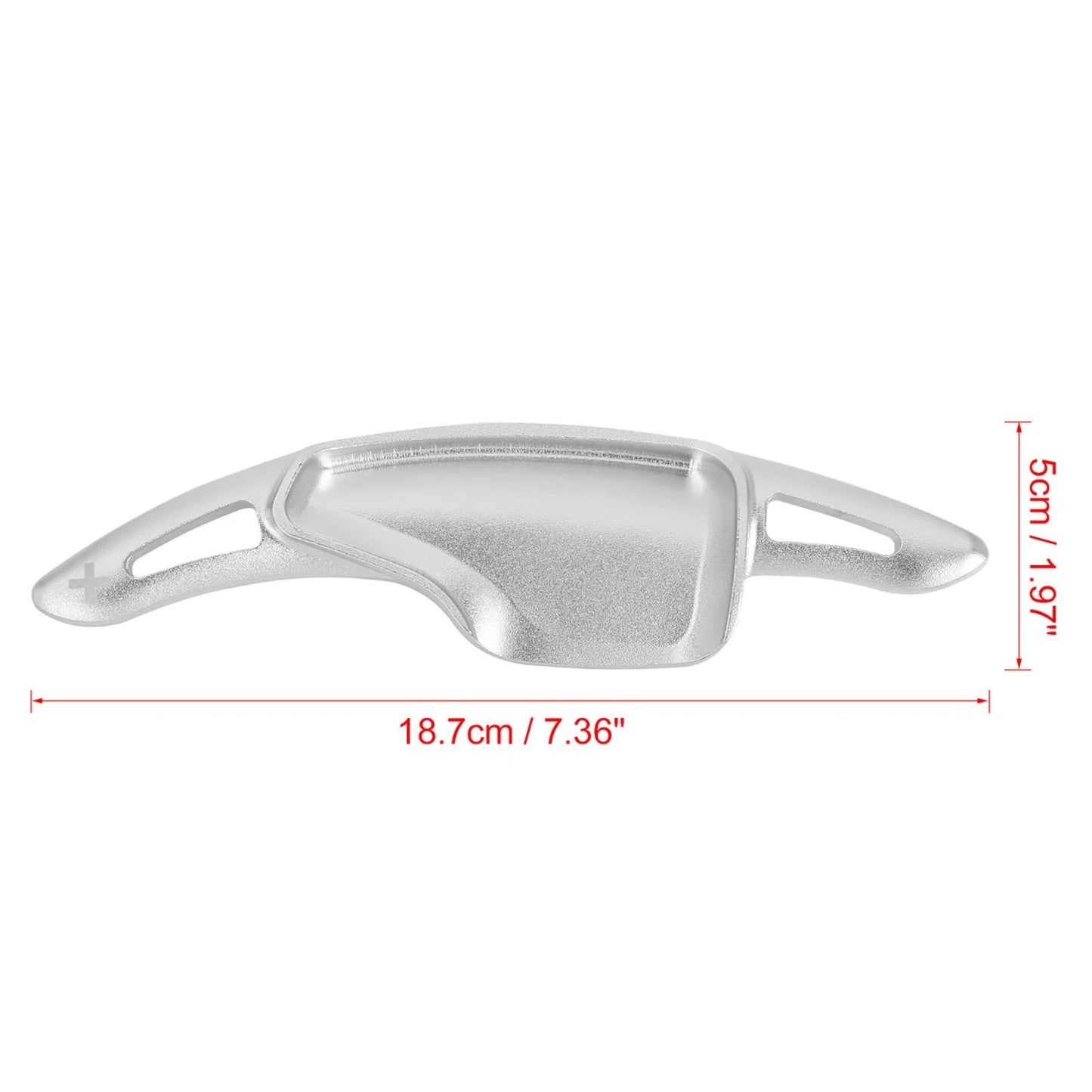 Pair Silver Tone Paddle Shifter for Chevrolet Camaro (2016 - 2019)