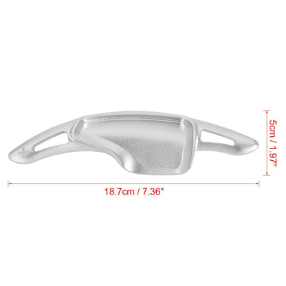 Pair Silver Tone Paddle Shifter for Chevrolet Camaro (2016 - 2019)
