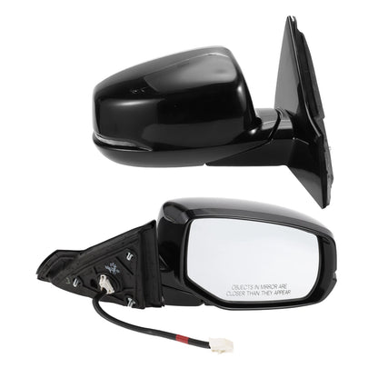 Right Side Door Mirror for Honda Accord 2013-2017 Manual Folding Gloss Black