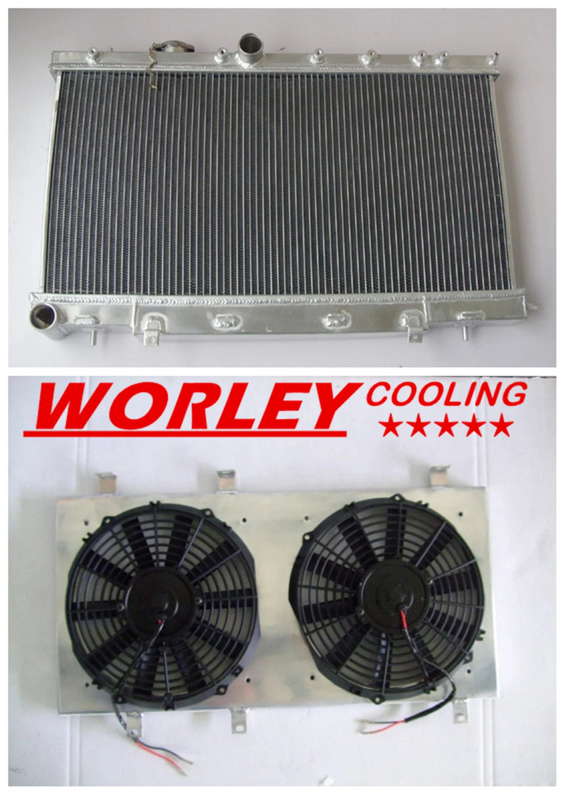 3 Row Aluminum Radiator, Shroud & Fans for Subaru Impreza WRX STI (2002-2007)