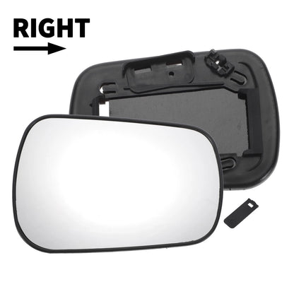 Right Side White Mirror Glass for Ford Fiesta (2002-2005)