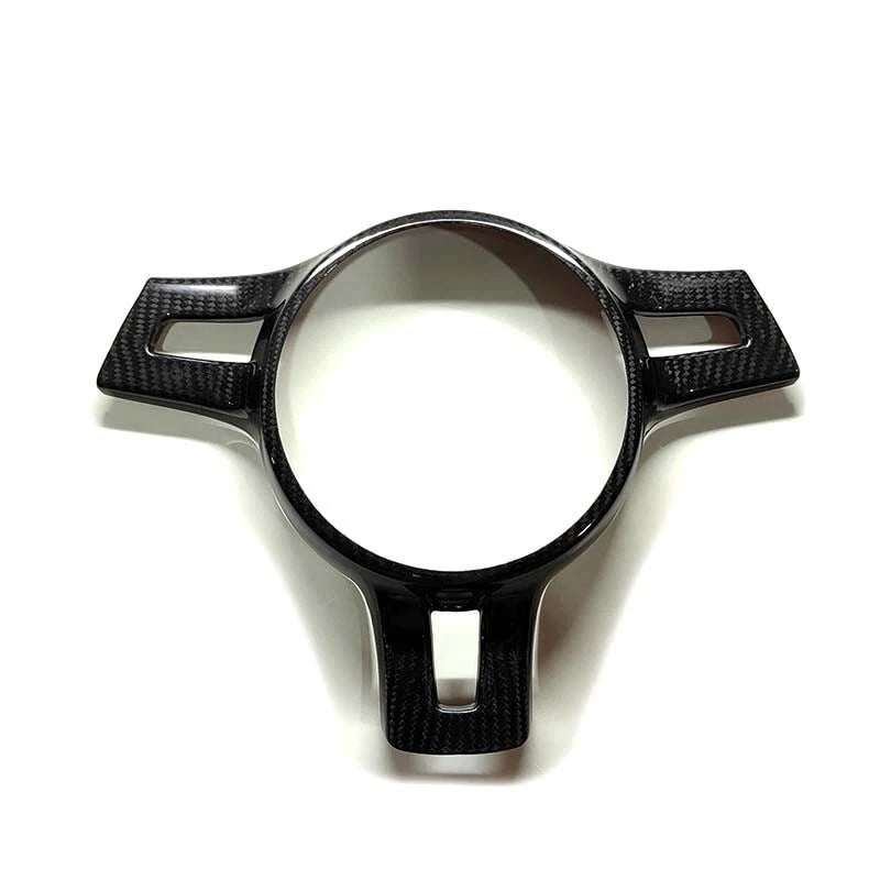 Real Carbon Fiber Steering Wheel Frame Cover Trim For Porsche 911 2011-2015