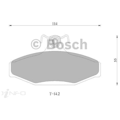 Rear Disc Brake Pads Set for Ford EF EL AU Falcon NF NL Fairlane DF DL LTD