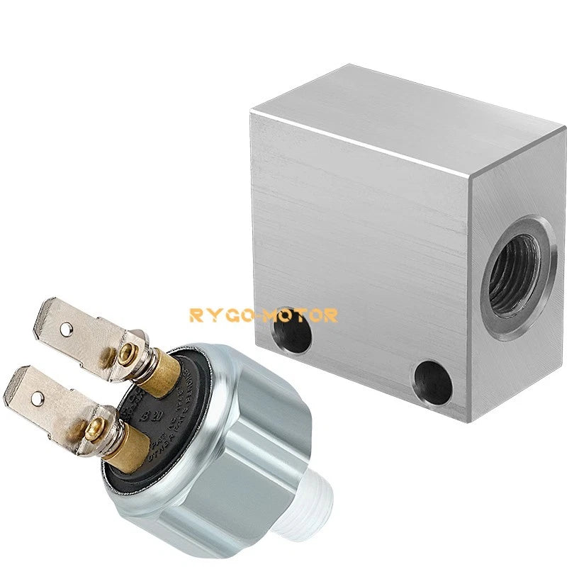 Brake Cross Fitting & Stoplight Pressure Switch for Polaris Ranger 425 500 700