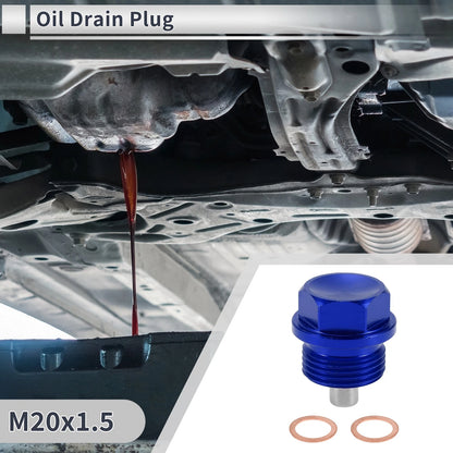 M20x1.5 Engine Oil Drain Plug with Gasket for Car, Motorcycle, Boat