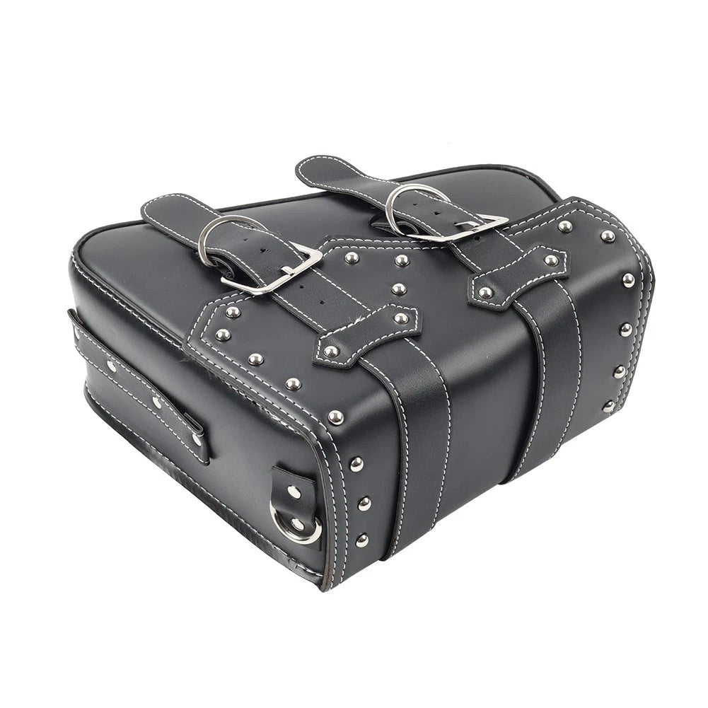 Universal Motorcycle Saddle Bag Luggage Tool Bag Left Side Black
