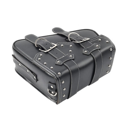Universal Motorcycle Saddle Bag Luggage Tool Bag Left Side Black