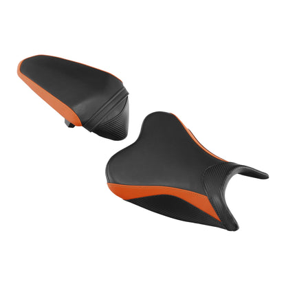 Black Orange Rider Passenger Seat for Kawasaki Ninja 400 Z400 (2018-2023)