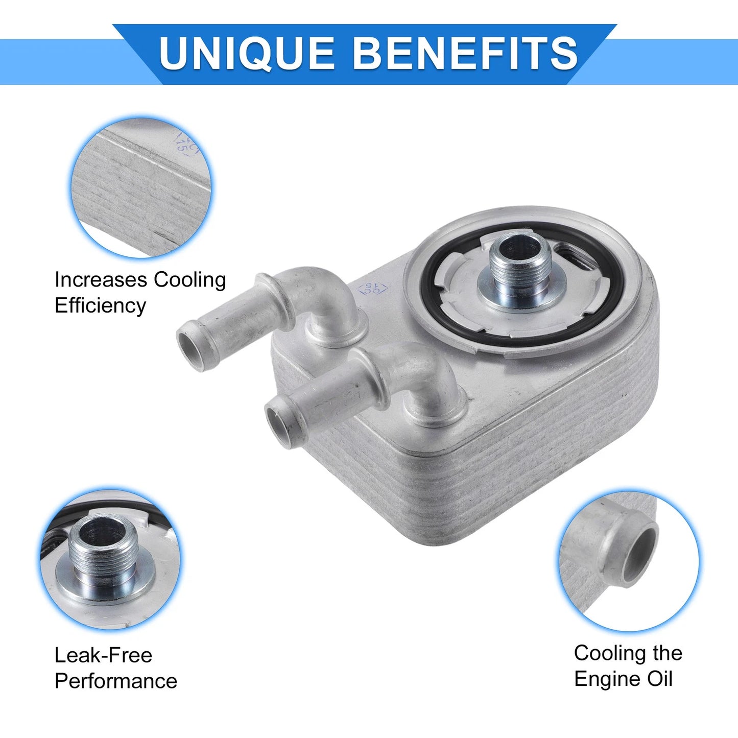 Oil Cooler with Seals and Bolt for Chrysler 200