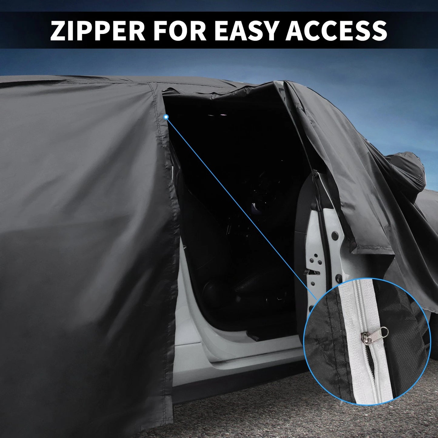 Waterproof PEVA Cotton Car Cover for Porsche 911 (2013-2023) with Zipper