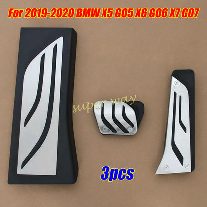 Footrest Dead Gas Brake Pedal Cover Set for BMW X5 X6 X7 (2019–2020)