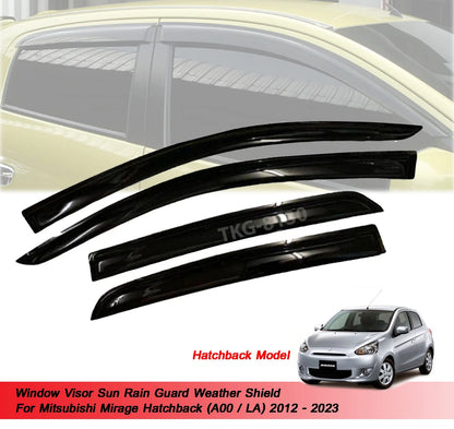 Window Visor Rain Guard for Mitsubishi Mirage (2012-2023)