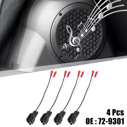 4 x Car Speaker Connector Harness Adapter for Chrysler 300 (2007-2016)