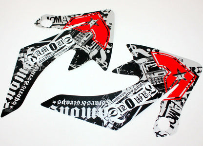 Decals Graphics Sticker Kit for CRF50 Style Fairing Dirt Bike
