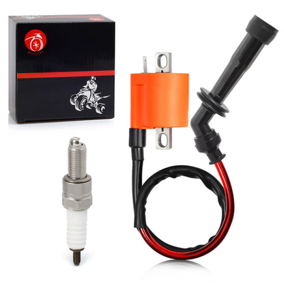 Ignition Coil & Spark Plug for Suzuki King Quad 700/750 LTA700X/LTA750X 4x4