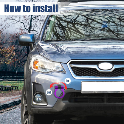 Purple Front Bumper Towing Hook for Subaru BR-Z (2013-2021)