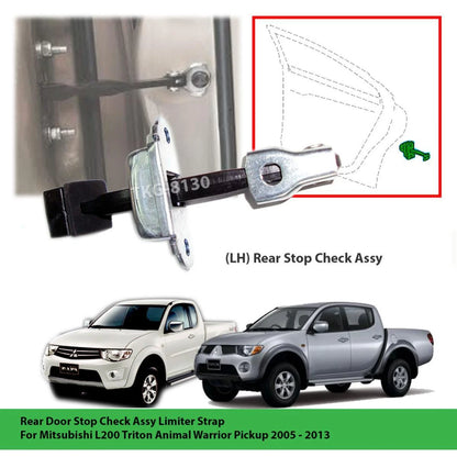 Left Rear Door Stop Check Limiter Strap for Mitsubishi Triton L200 (2005-2013)