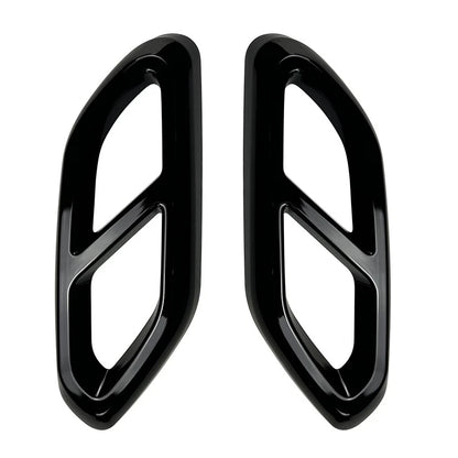 Glossy Black Exhaust Tail Mufflers Cover Trim for Benz GLC300 X254 AMG