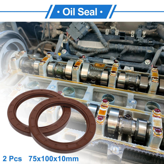 Oil Seal 75x100x10mm 2 x Seal Ring Rotary Shaft Seal for Make Model