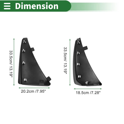 Mud Flaps Splash Guards for Chevrolet Corvette C8 (2021 - 2024)