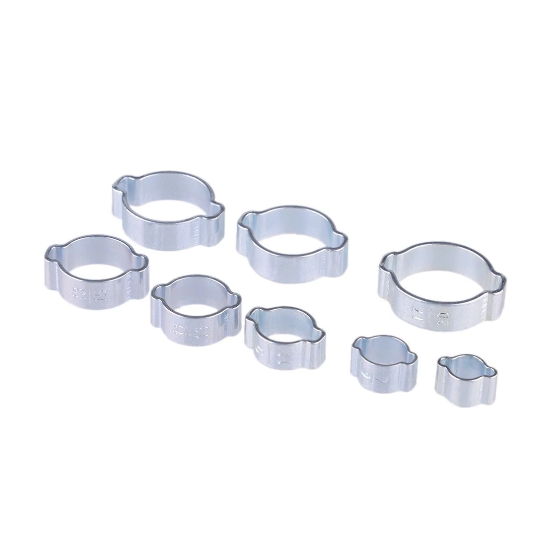 Doppelohrklemmen O Clips f��r Wasser, Kraftstoff, Luftschlauch - 80 St��ck