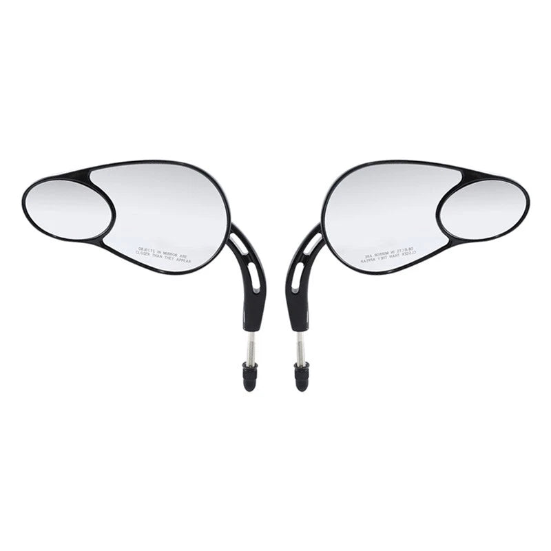 Rearview Mirrors Black for Harley Electra Road Glide Heritage Softail Fatboy