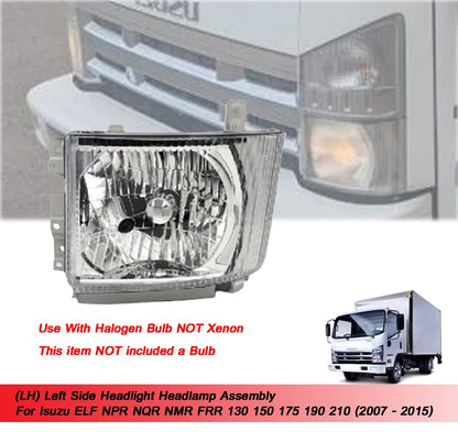 LH Headlight 24V for Isuzu ELF NPR NQR NMR FRR (2007-2015)