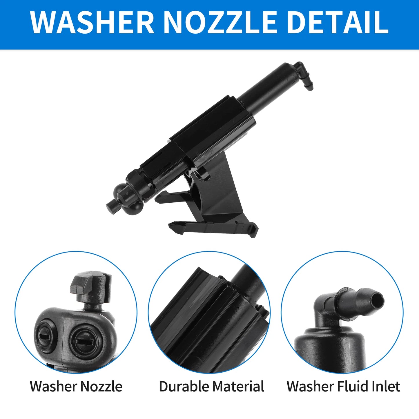 Front Passenger Side Headlight Washer Nozzle for Ford Focus (2012-2018)