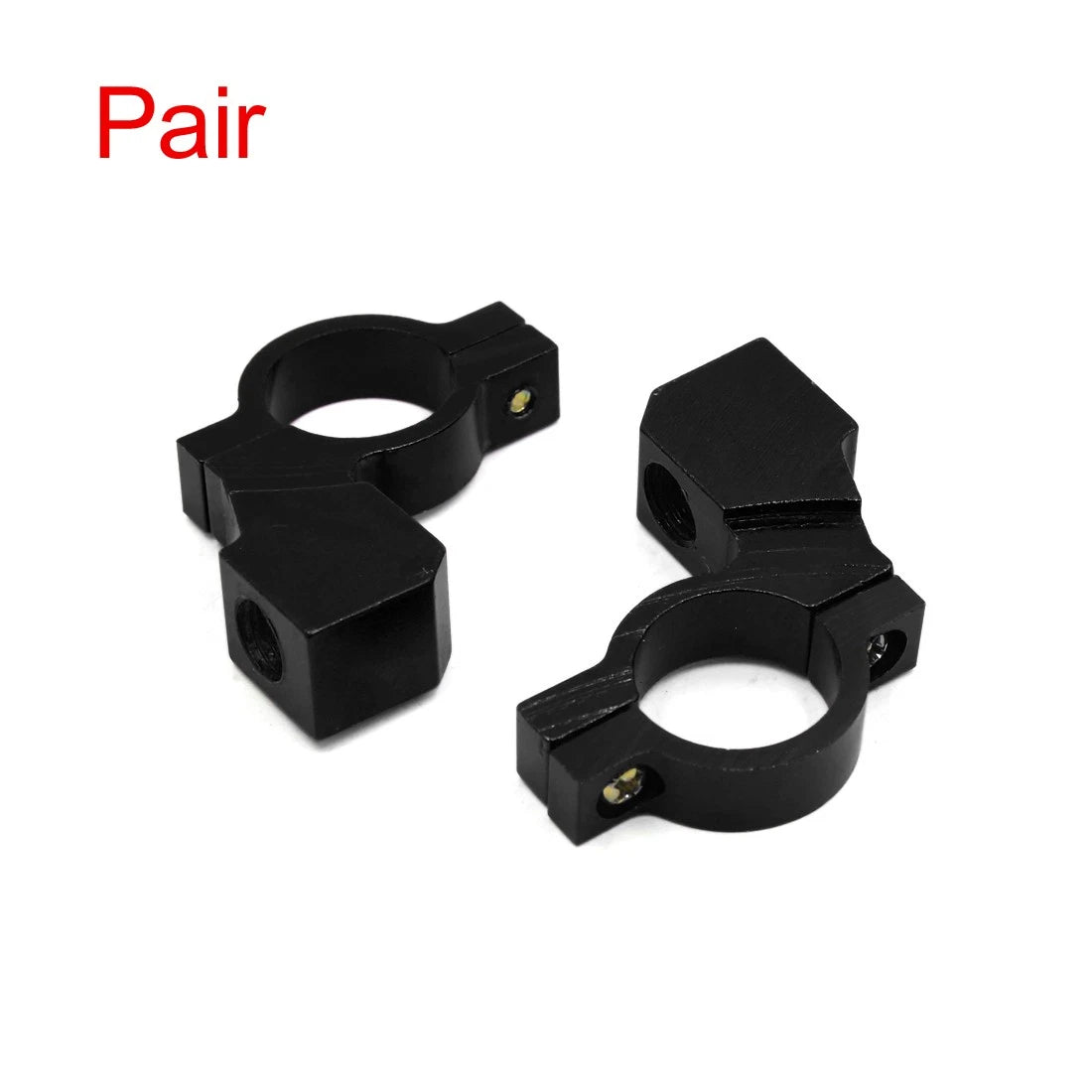 Pair 2 x Motorcycle Handlebar Rearview Mirror Holder Clamp for Make Model