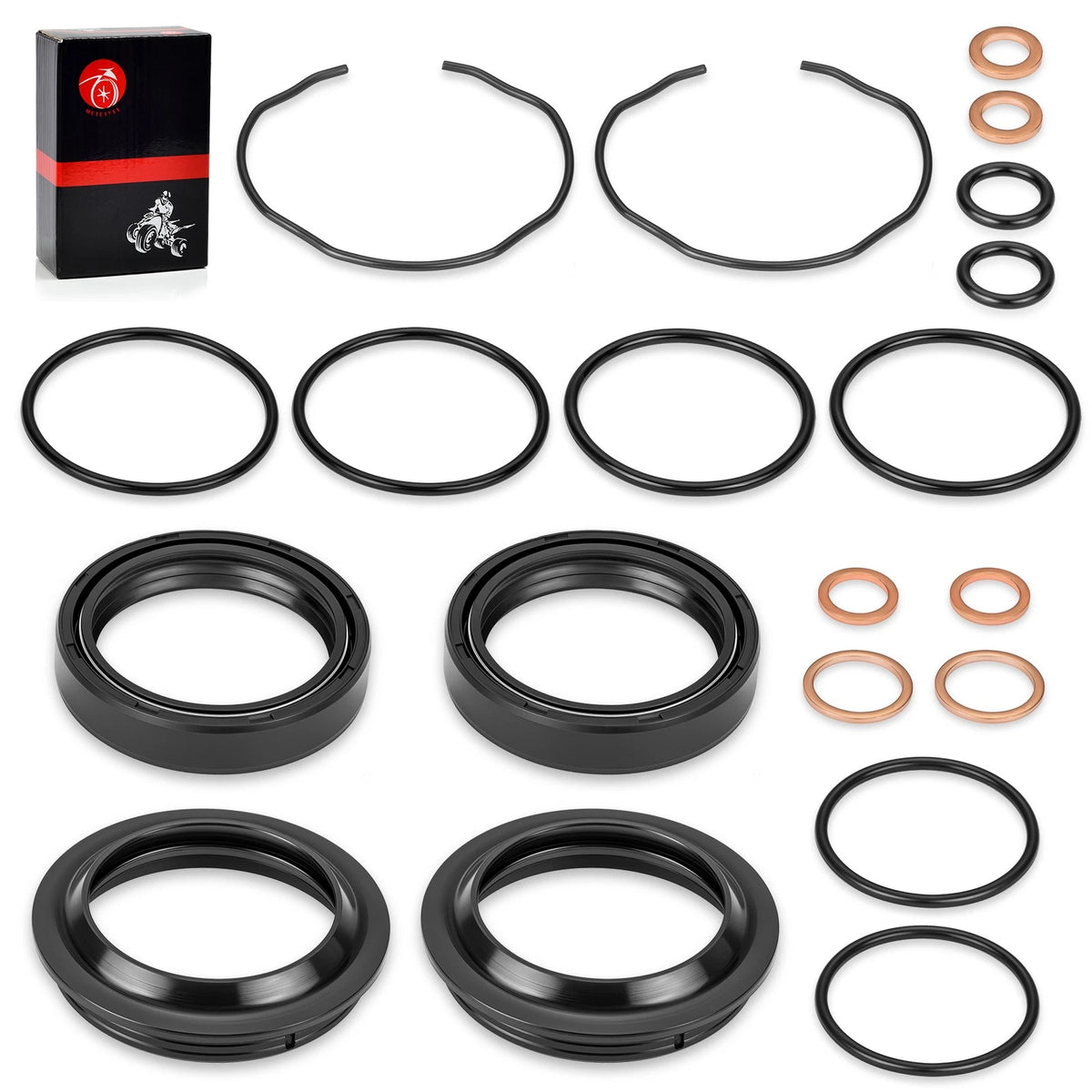 Front Fork Dust Seal Oil Seal Kit for Suzuki GSX-R600/750 V-Strom DL650 (2004–2010)