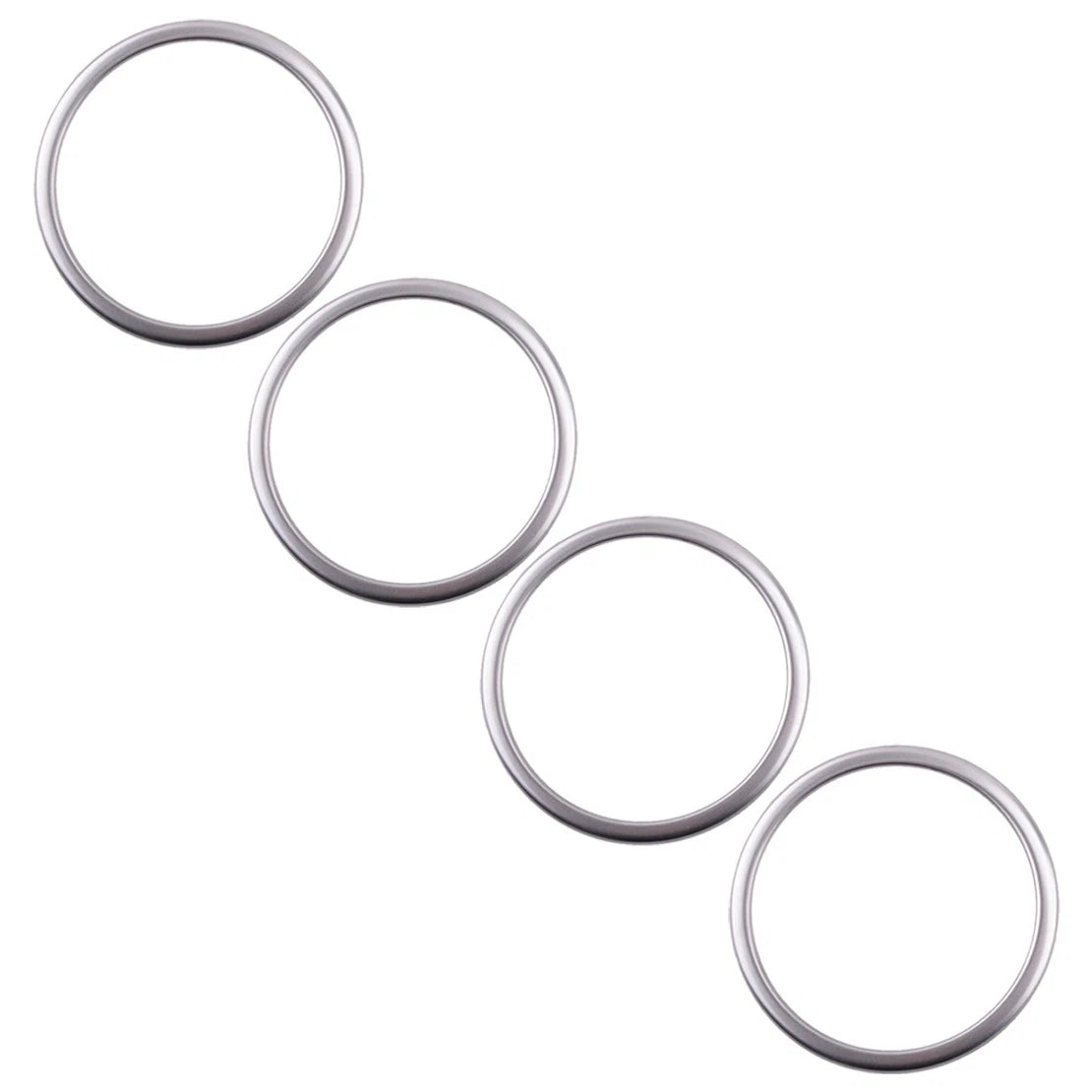 Silver Inner Door Speaker Ring Cover Trim Kit for BMW X6 E71 (2008-2014)