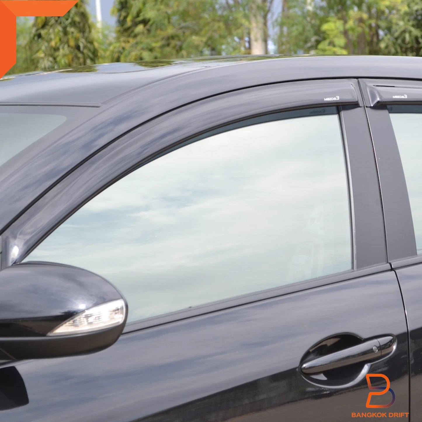 Weather Shield Window Visor Guard for Mazda 3 Sedan (2009-2013)