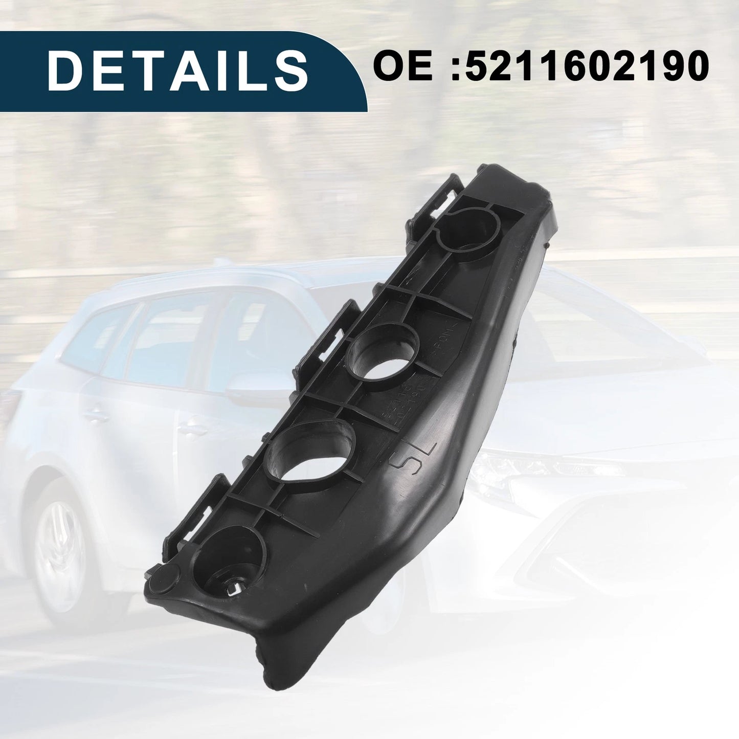 Left Front Bumper Retainer Bracket for Toyota Corolla (2011-2013)