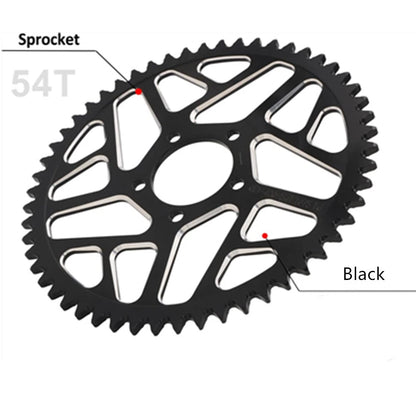 54T Black Aluminum Wheel Sprocket for Sur-Ron Light Bee S/X Dirt Bike