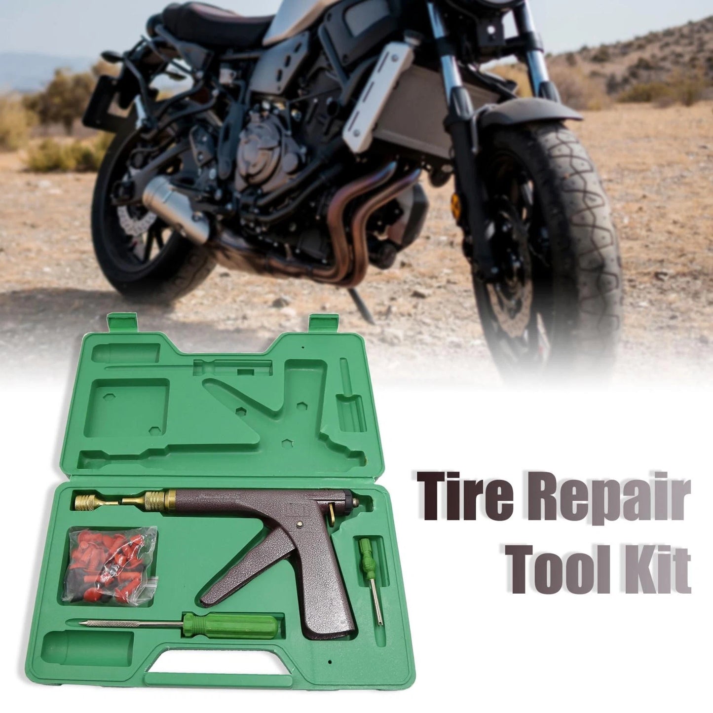 Spring-Loaded Tire Inflator Gun for Motorcycle Tyre Repair Tool