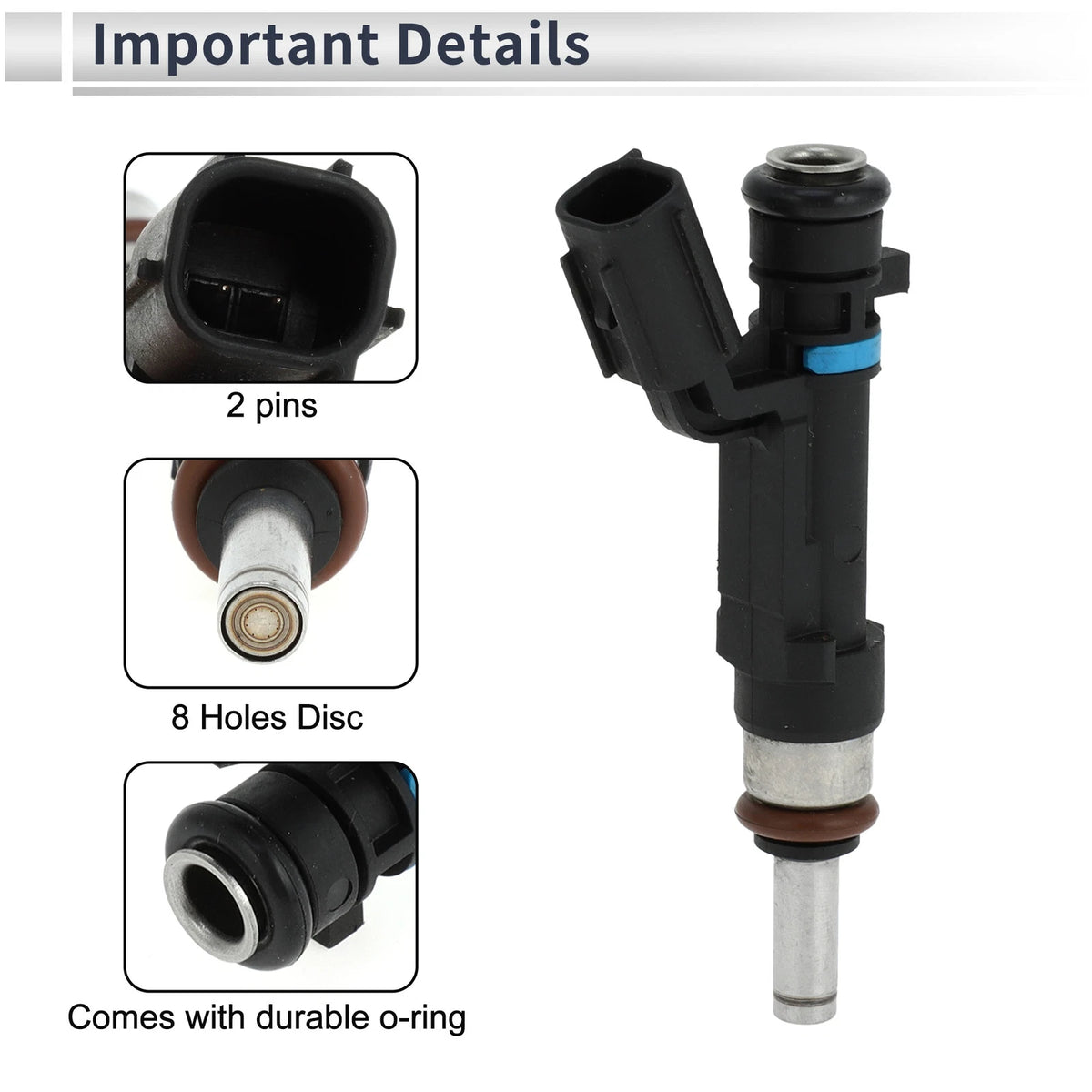 Fuel Injector 1 Pc for Toyota 1.0L 1KR-FE (2005-2015)