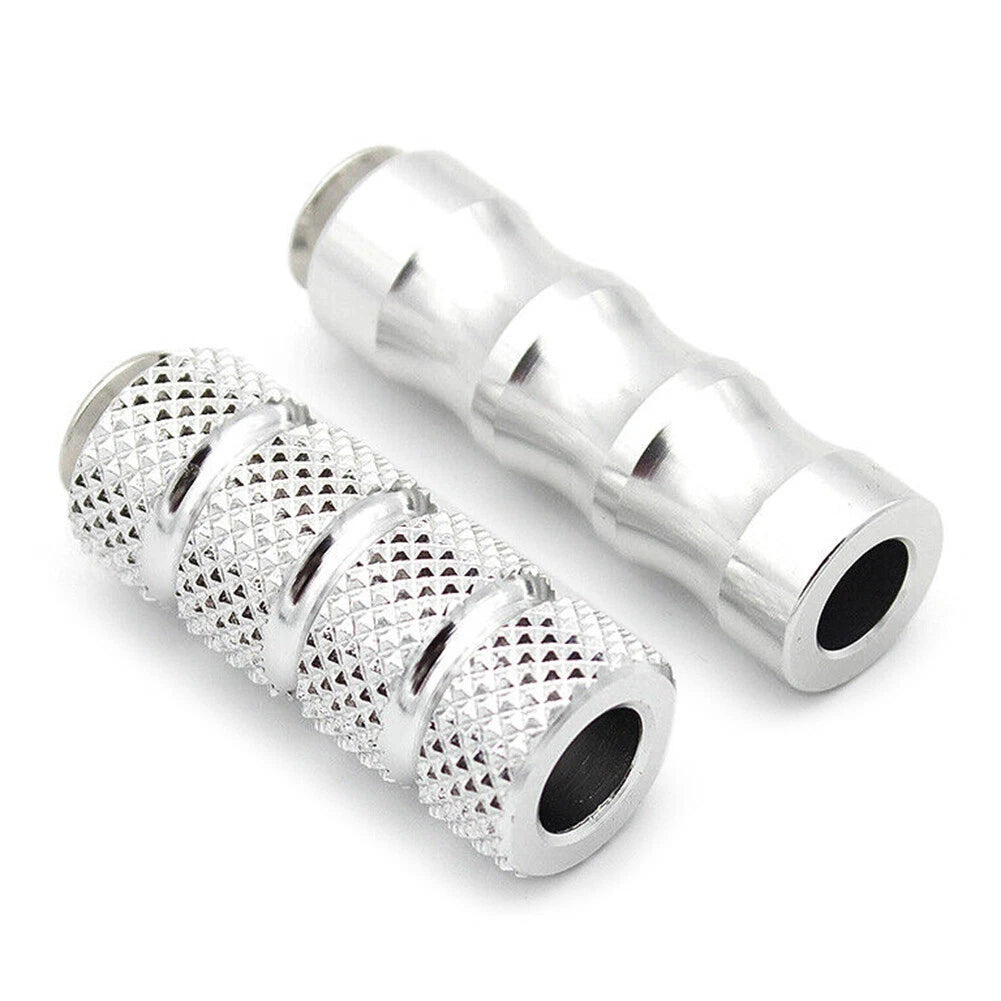 6mm Foot Peg Gear Shift Brake Lever Toe Peg Pedal for Universal Motorcycle Silver