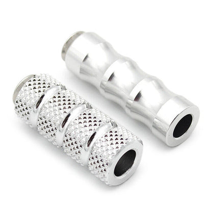 6mm Foot Peg Gear Shift Brake Lever Toe Peg Pedal for Universal Motorcycle Silver