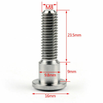 12pcs M8x33mm Titanium Brake Disc Bolts for Suzuki GSXR/GSX-R/Bandit (2000-2023)