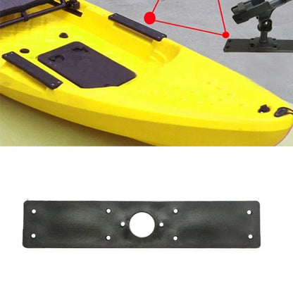Boat Fishing Rod Mount Board Black ABS 111" for Surfaceboard Use