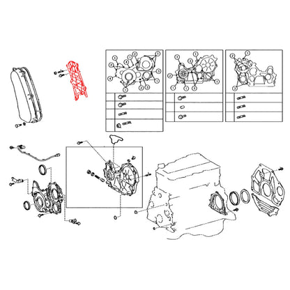 Timing Chain Belt Cover for Toyota Hiace KDH200 KDH223 2004-2019
