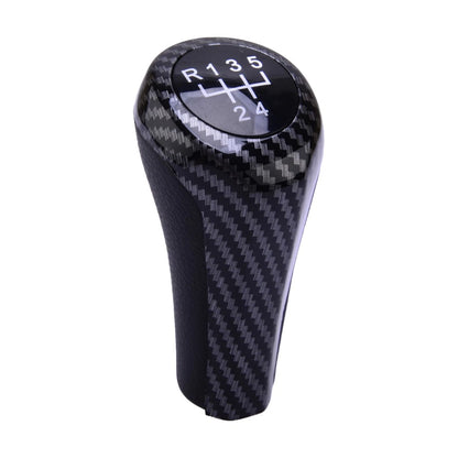 Carbon Fiber 5 Speed Manual Gear Knob for BMW 1 3 5 Series X1 X3 (2004-2023)