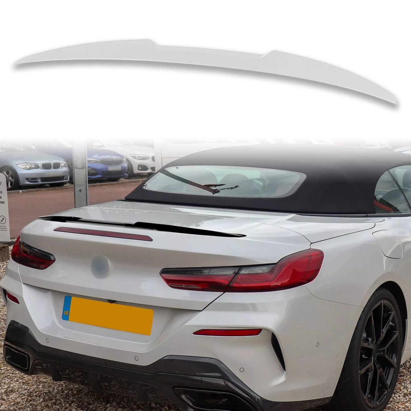 ABS Boot Spoiler for BMW 8 Series G14 (2019-2023) - Alpine White