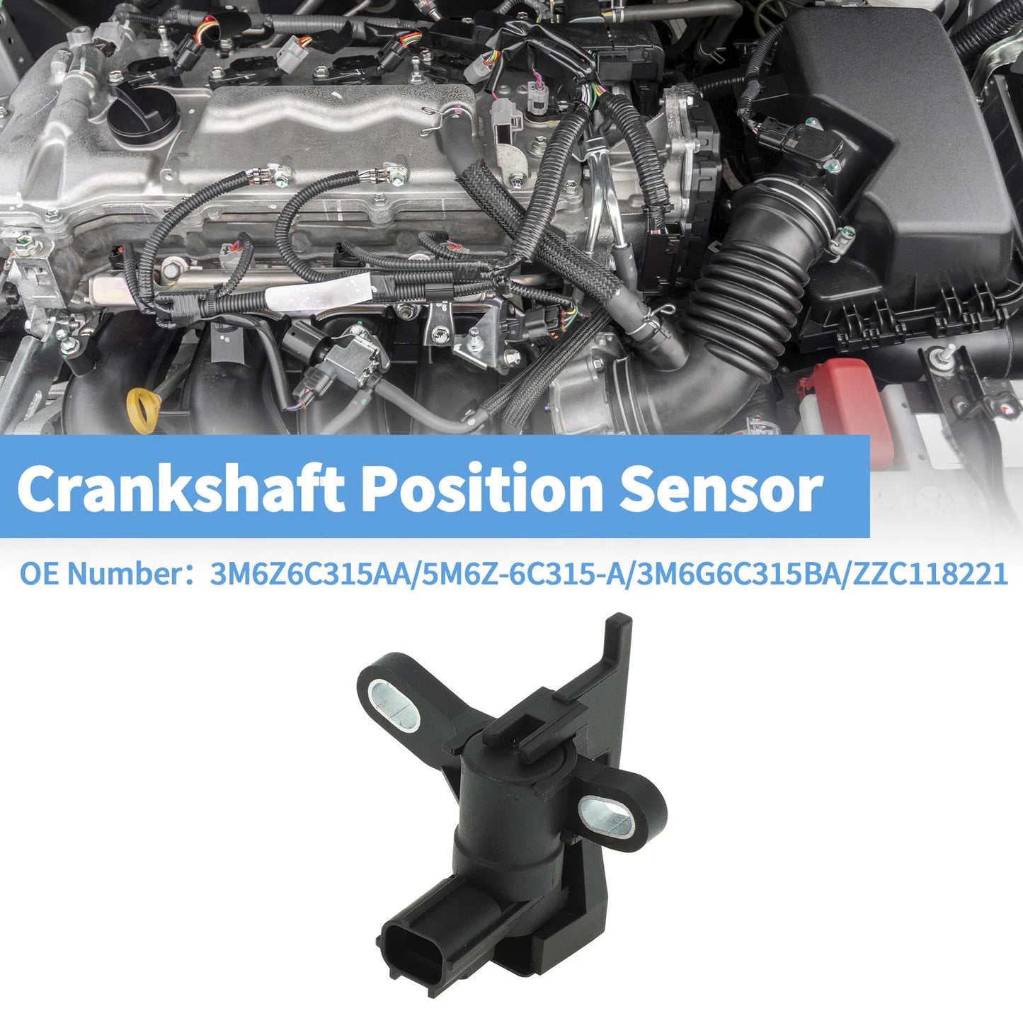 Crankshaft Position Sensor for Ford Escape S 2.5 (2013-2019) 1 x Sensor