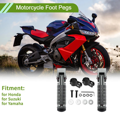 Foot Pegs for Honda/Suzuki/Yamaha Titanium Tone