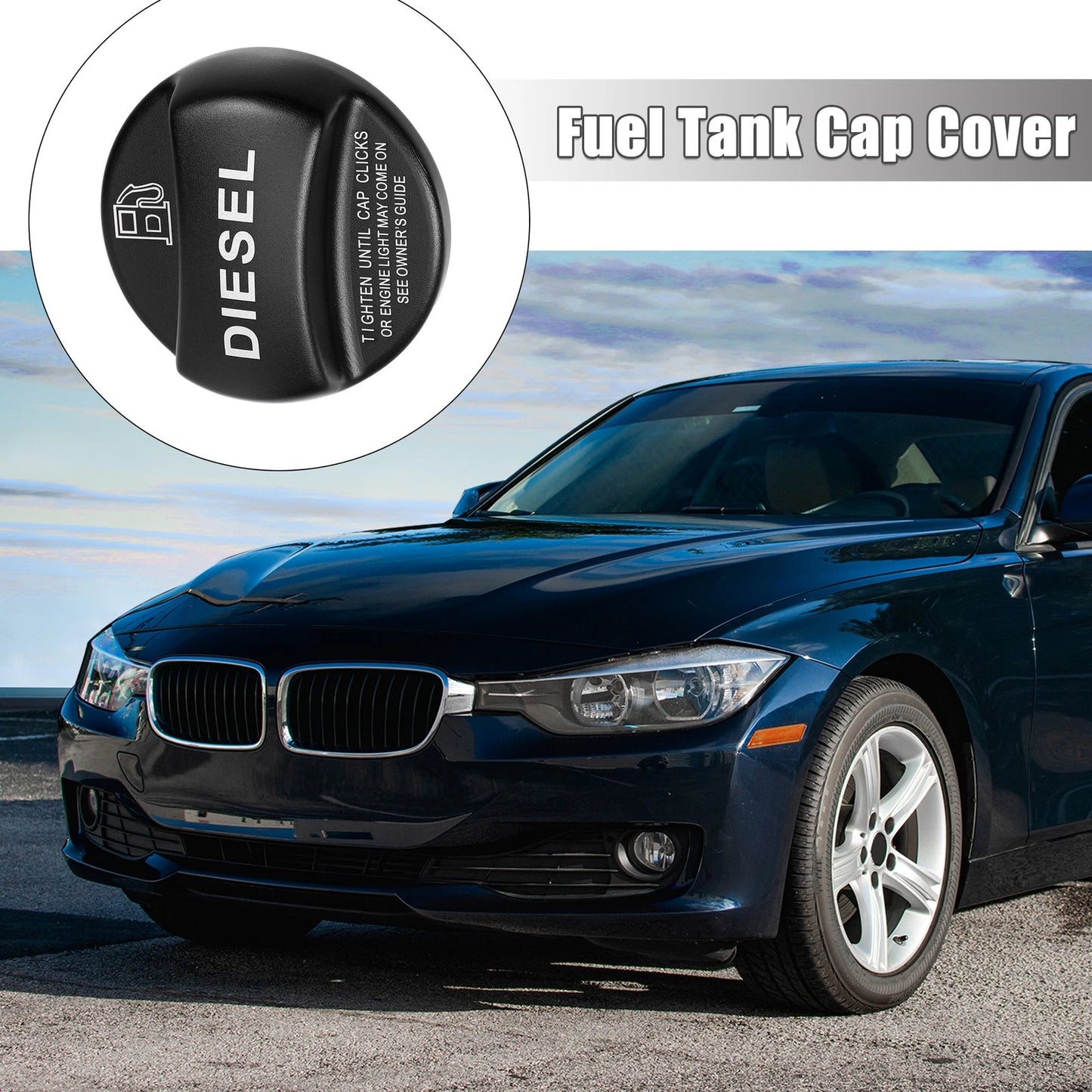 Diesel Fuel Tank Cap Cover for BMW 1 2 3 4 5 7 Series F10 F15 F16 F25 (2011-2020)